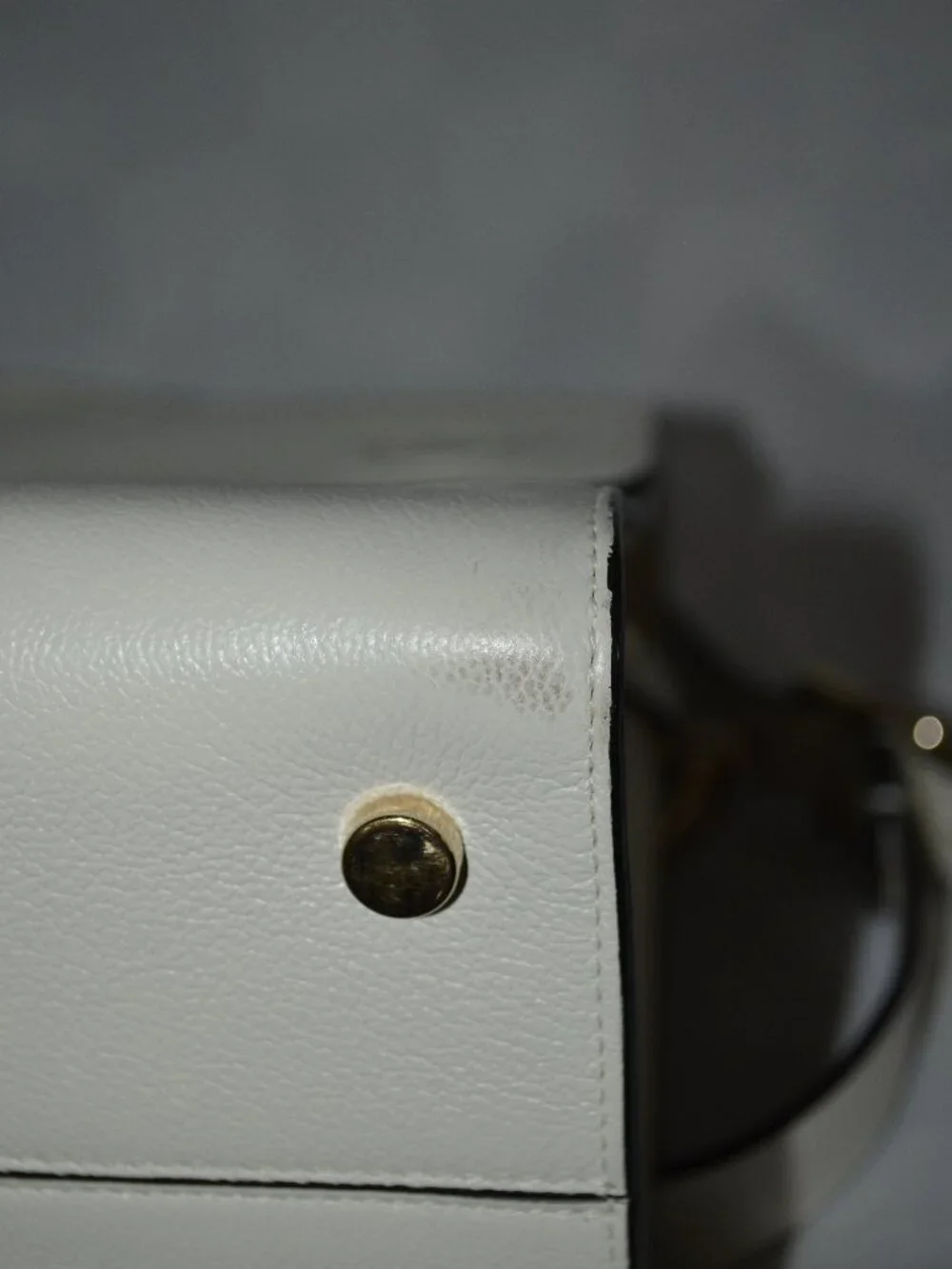 Christian Dior White Leather Diorever Medium Shoulder Double Handle Handbag